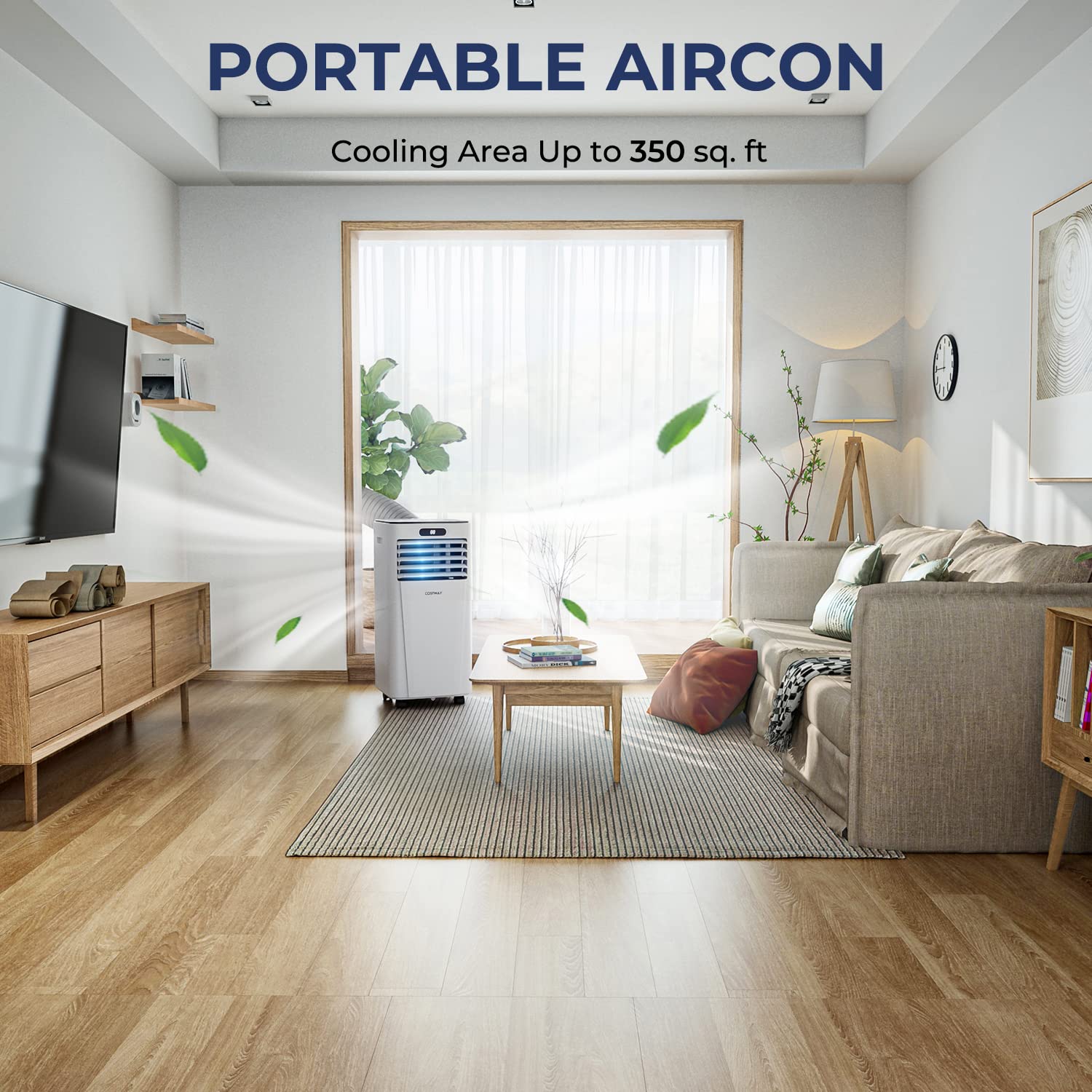Foto 5 pulgar | Aire Acondicionado Portátil Costway 10000 Btu Con Secado De 350 M² - Venta Internacional.