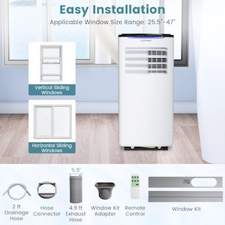 Foto 6 | Aire Acondicionado Portátil Costway 10000 Btu Para 400 Pies Cuadrados - Venta Internacional.