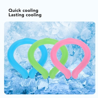 Foto 7 | Tubo De Enfriamiento De Cuello Zjchao, Collar De Hielo Reutilizable, Verde - Venta Internacional.