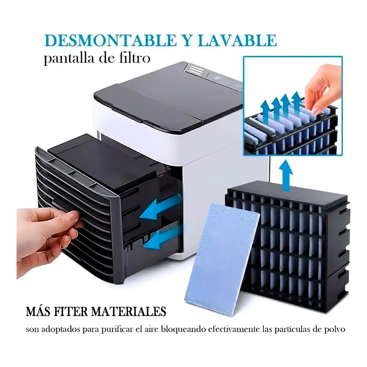 Foto 6 pulgar | Mini Enfriador De Aire Acondicionado Portátil Clima Genérica Ca23 Color Blanco 127v