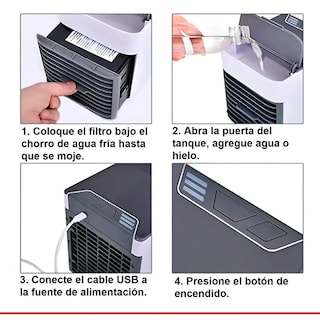 Foto 6 | Mini Enfriador De Aire Acondicionado Portátil Clima Genérica Ca23 Color Blanco 127v