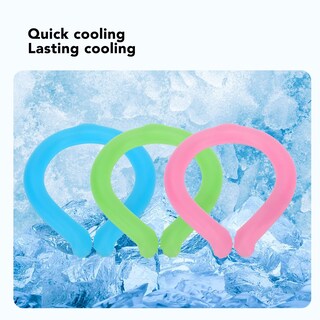Foto 7 | Tubo De Enfriamiento De Cuello Zjchao, Collar De Hielo Reutilizable, Verde - Venta Internacional.