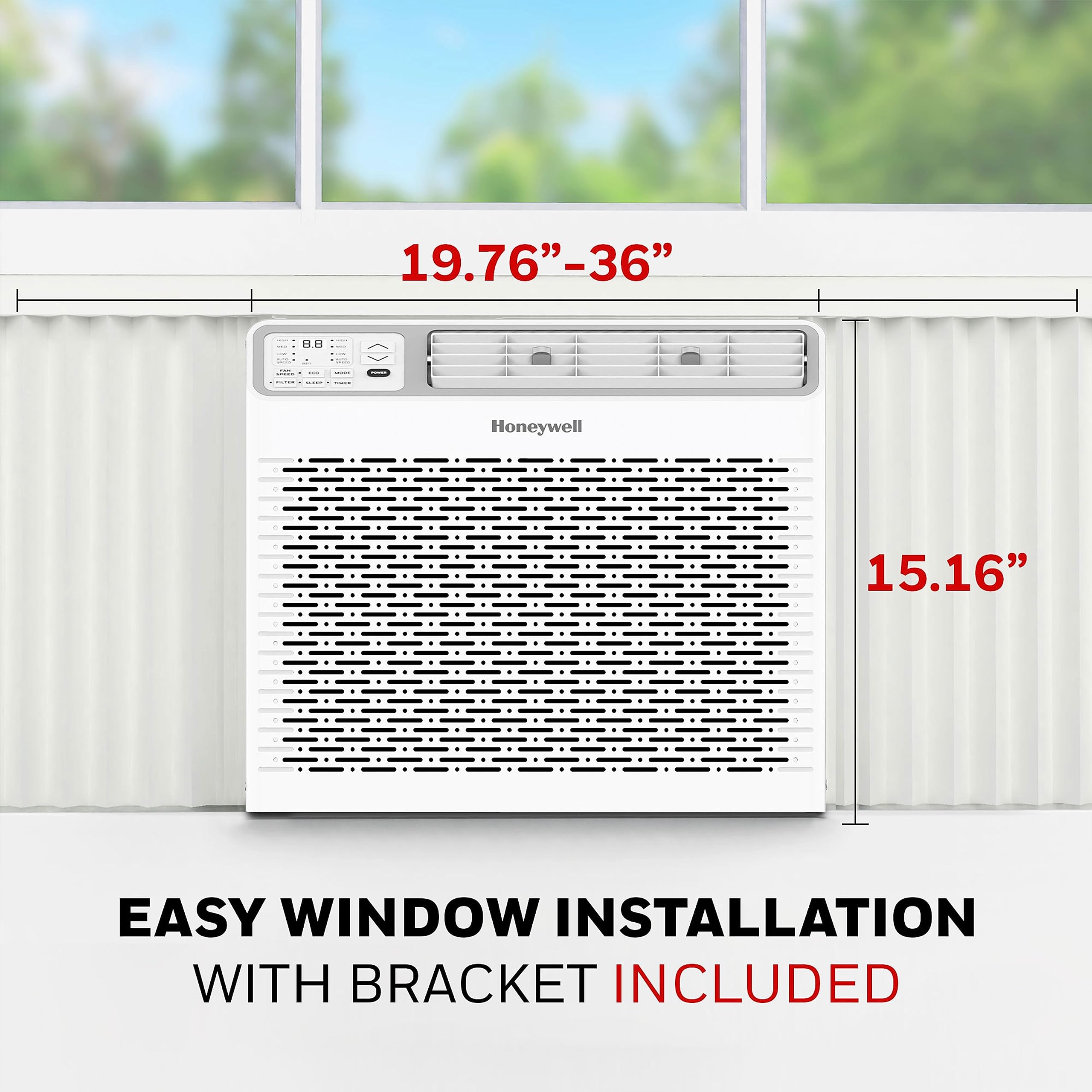Foto 3 pulgar | Aire Acondicionado De Ventana Honeywell 10,000 Btu 450m² - Venta Internacional.