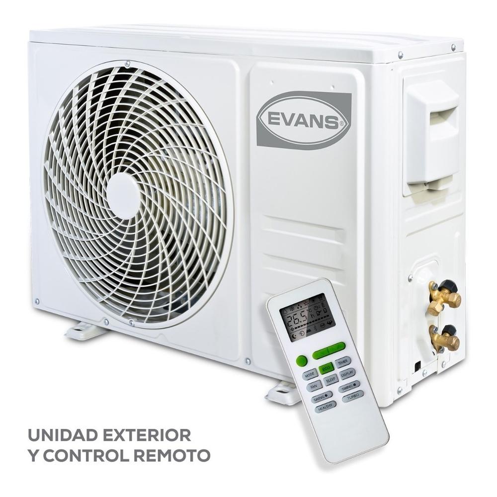 Foto 6 pulgar | Minisplit Inverter Evans Frío/caliente 1ton 208v-230v color Plata