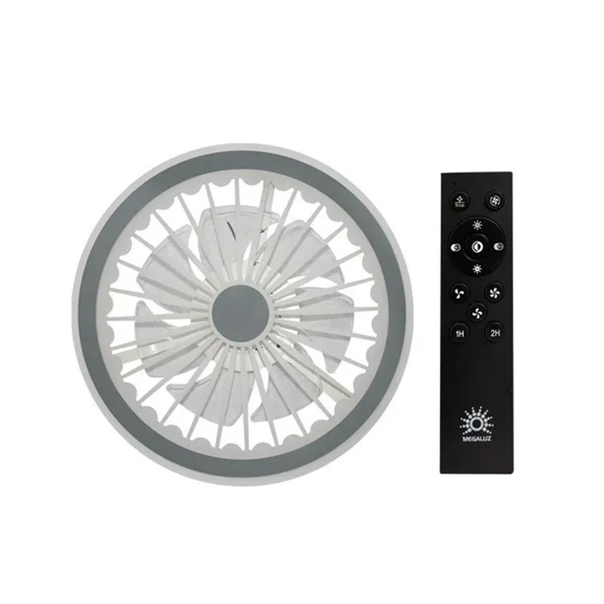 Ventilador De Techo Megaluz Con Lámpara Led F60060