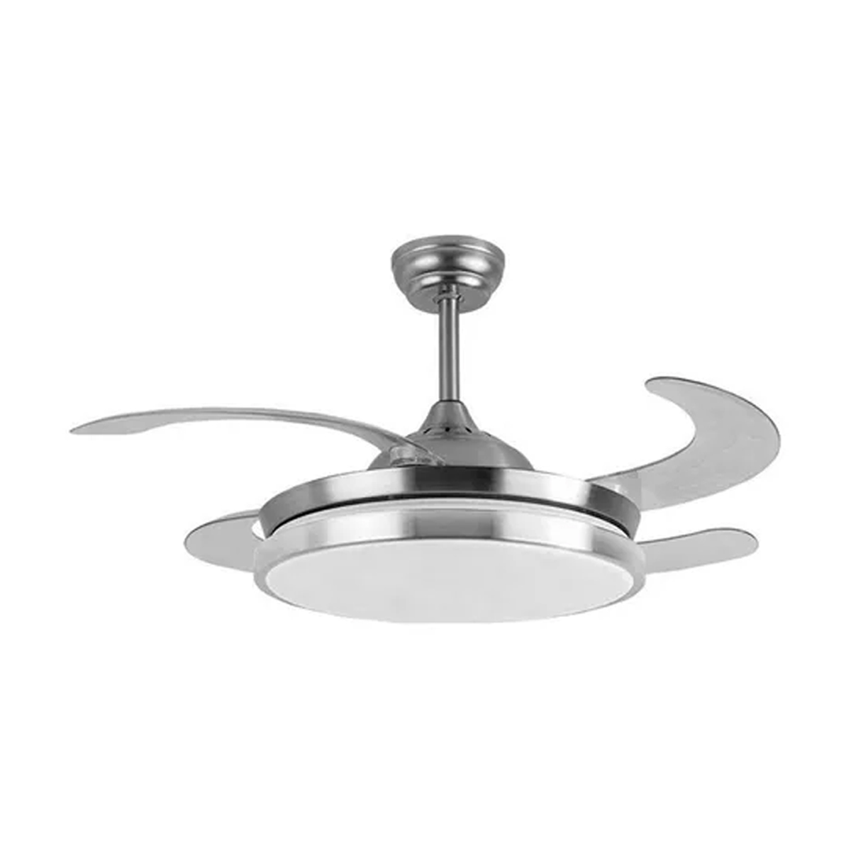 Foto 1 | Ventilador De Techo Plegable Led Color Plateado Megaluz F500VL01