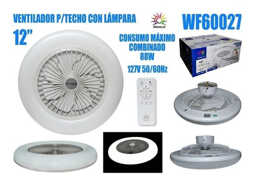 Foto 7 pulgar | Ventilador Tipo Extractor Megaluz WF60027 Color Blanco