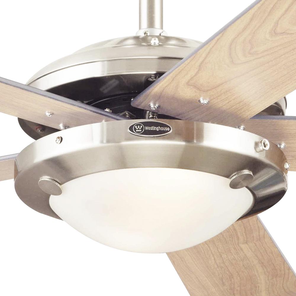 Foto 5 | Ventilador Westinghouse Comet Niquel 52'' Con Luz Sin Control