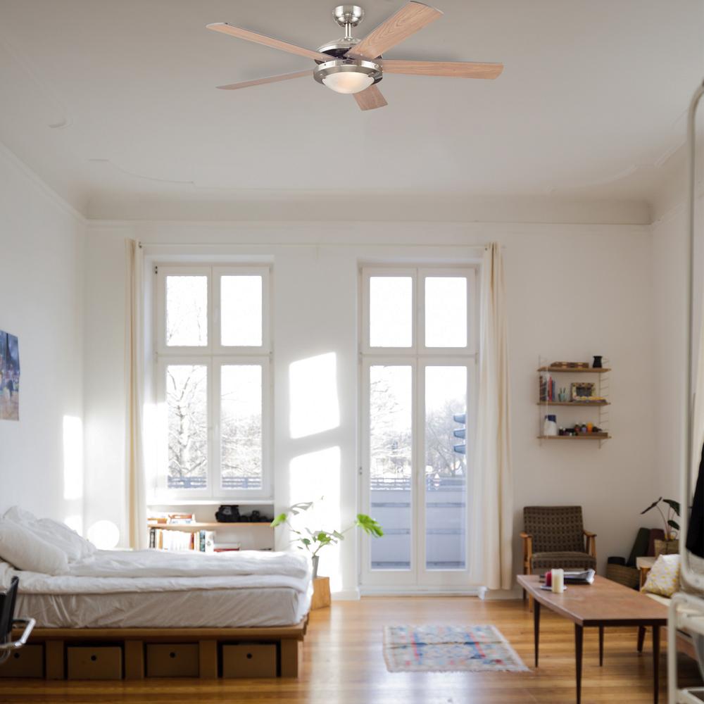 Foto 7 | Ventilador Westinghouse Comet Niquel 52'' Con Luz Sin Control