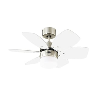 Foto 1 | Ventilador Westinghouse Flora Royale Cromo Satinado 30'' con Luz sin Control