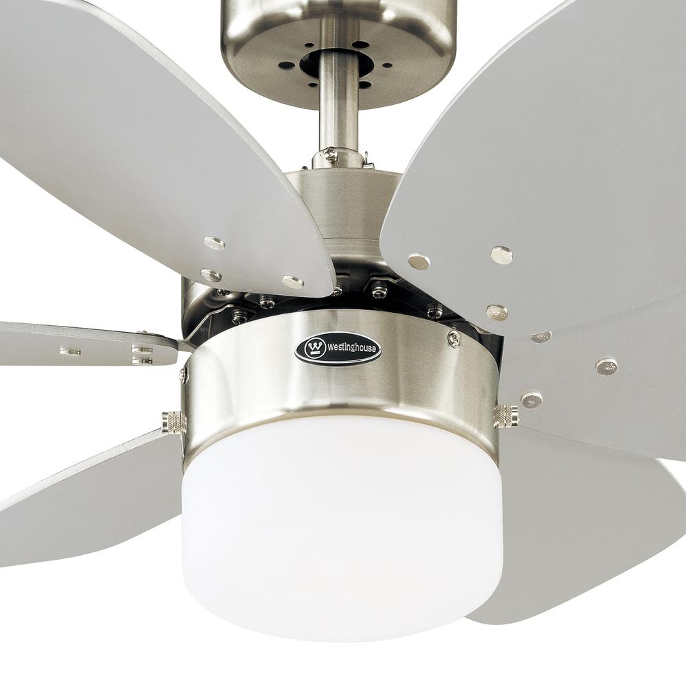 Foto 2 | Ventilador Westinghouse Flora Royale Cromo Satinado 30'' con Luz sin Control