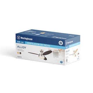 Foto 4 | Ventilador Westinghouse Alloy Niquel 42'' con Luz sin Control