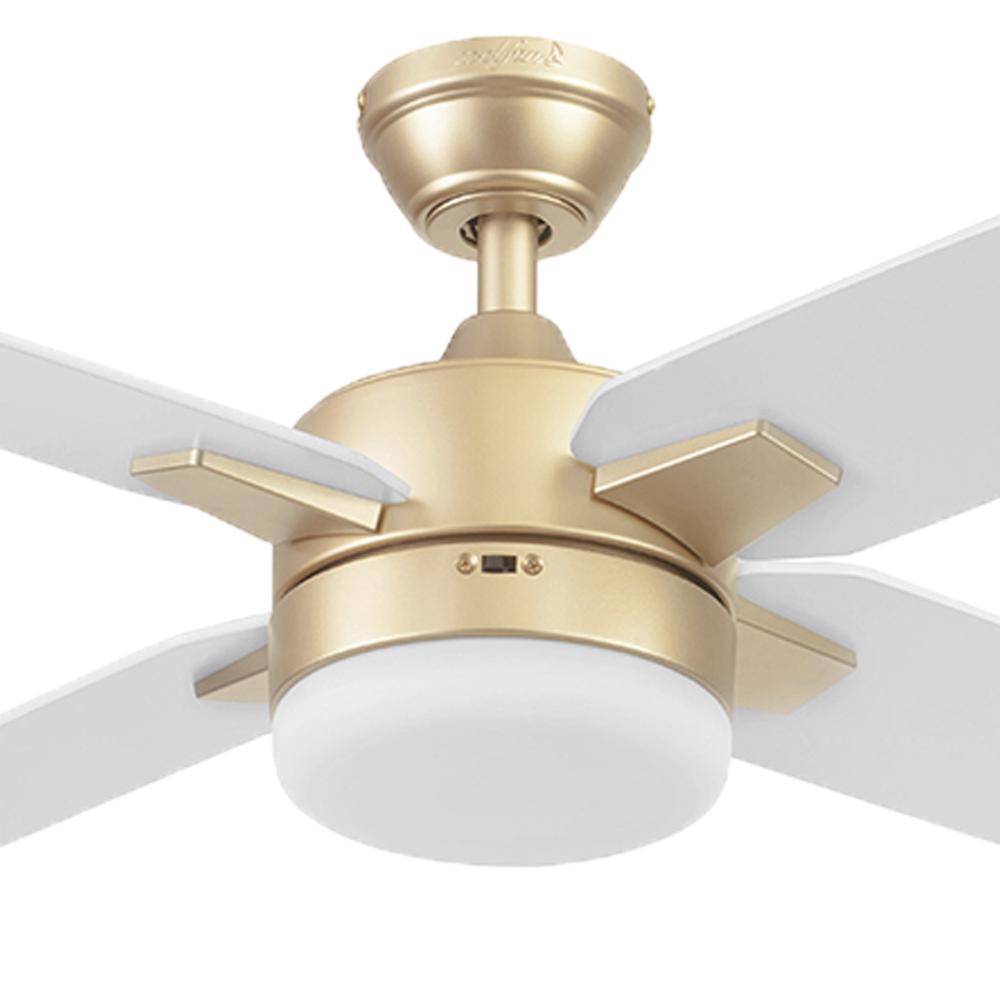 Foto 3 | Ventilador Coolfan 51104 color Blanco de Techo Feria 50 '' Oro Mate