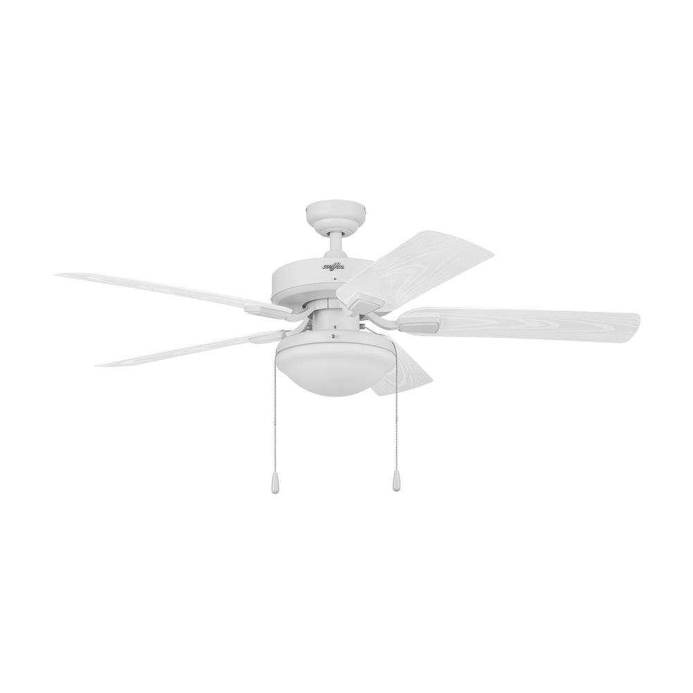 Ventilador Coolfan De Techo Huracán Con Luz 52'' color Blanco