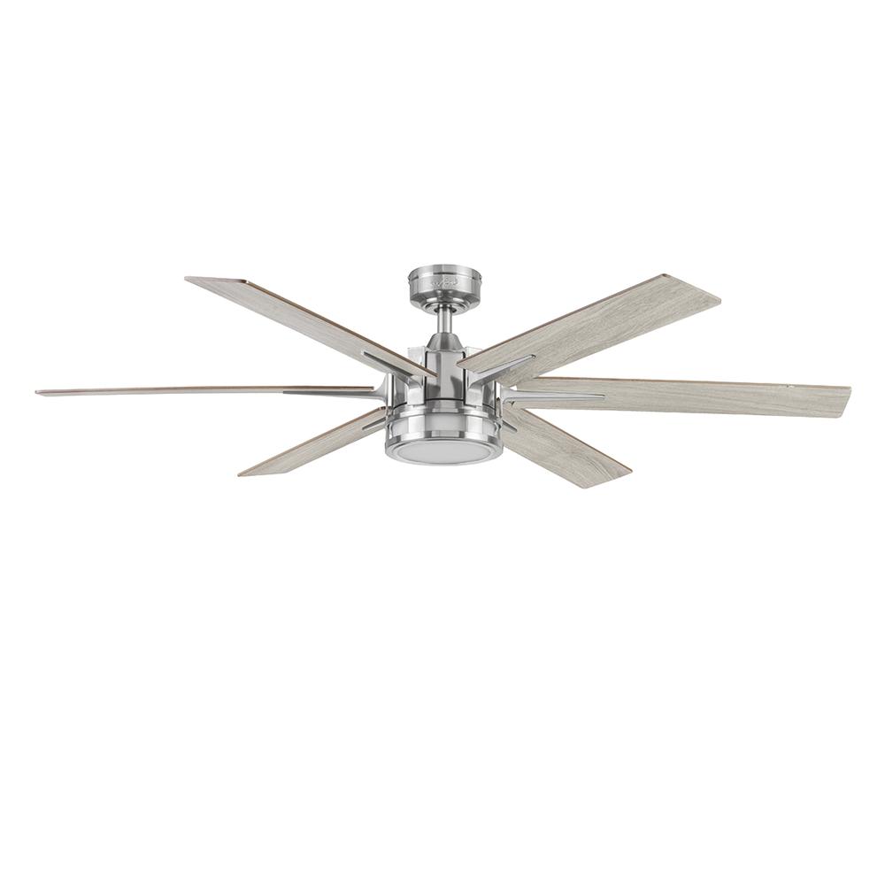 Ventilador Coolfan 51402 color Plata de Techo Santana 56 '' Níquel Cepillado