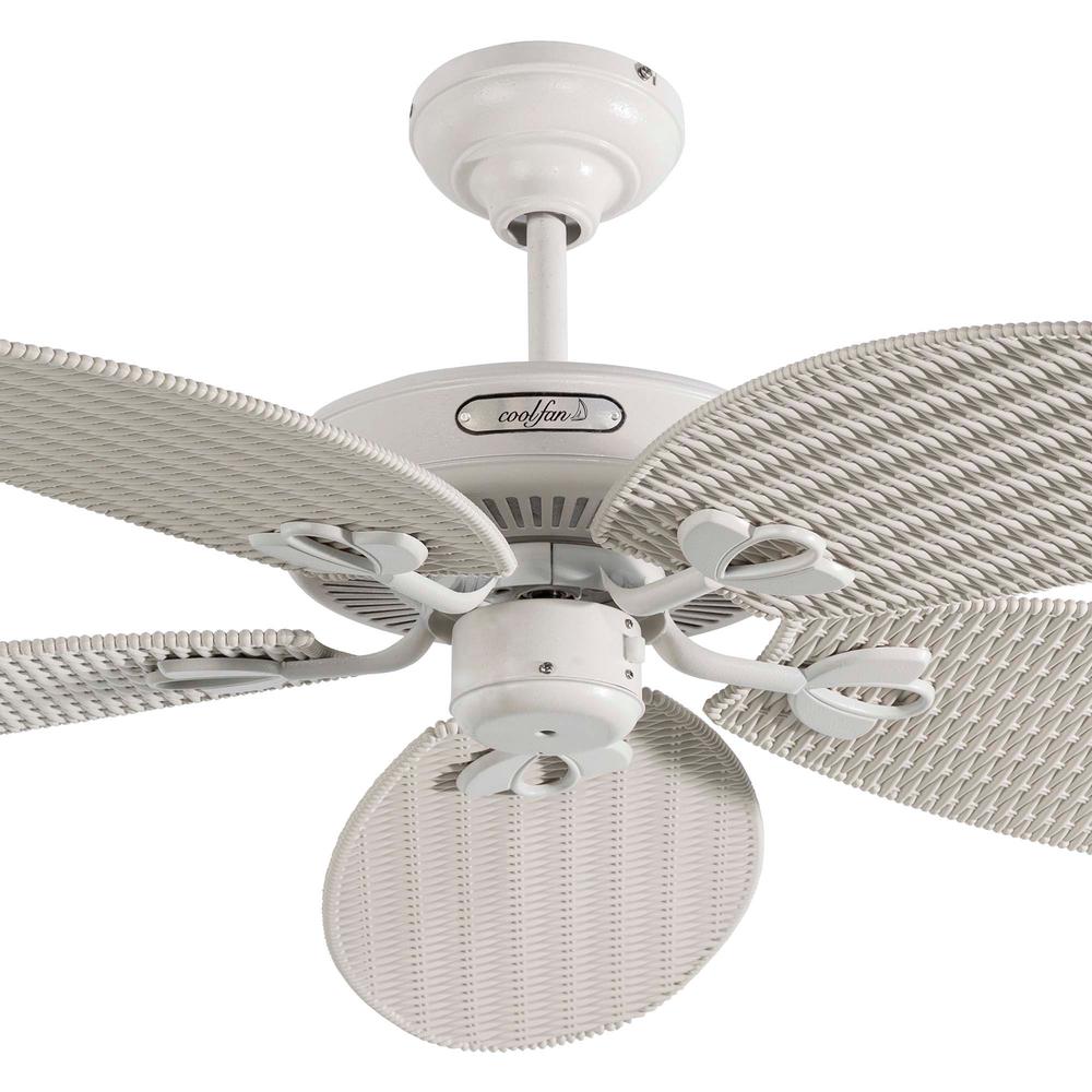 Foto 4 pulgar | Ventilador Coolfan 66404 color Blanco de Techo Huracán Tropical 48 ''