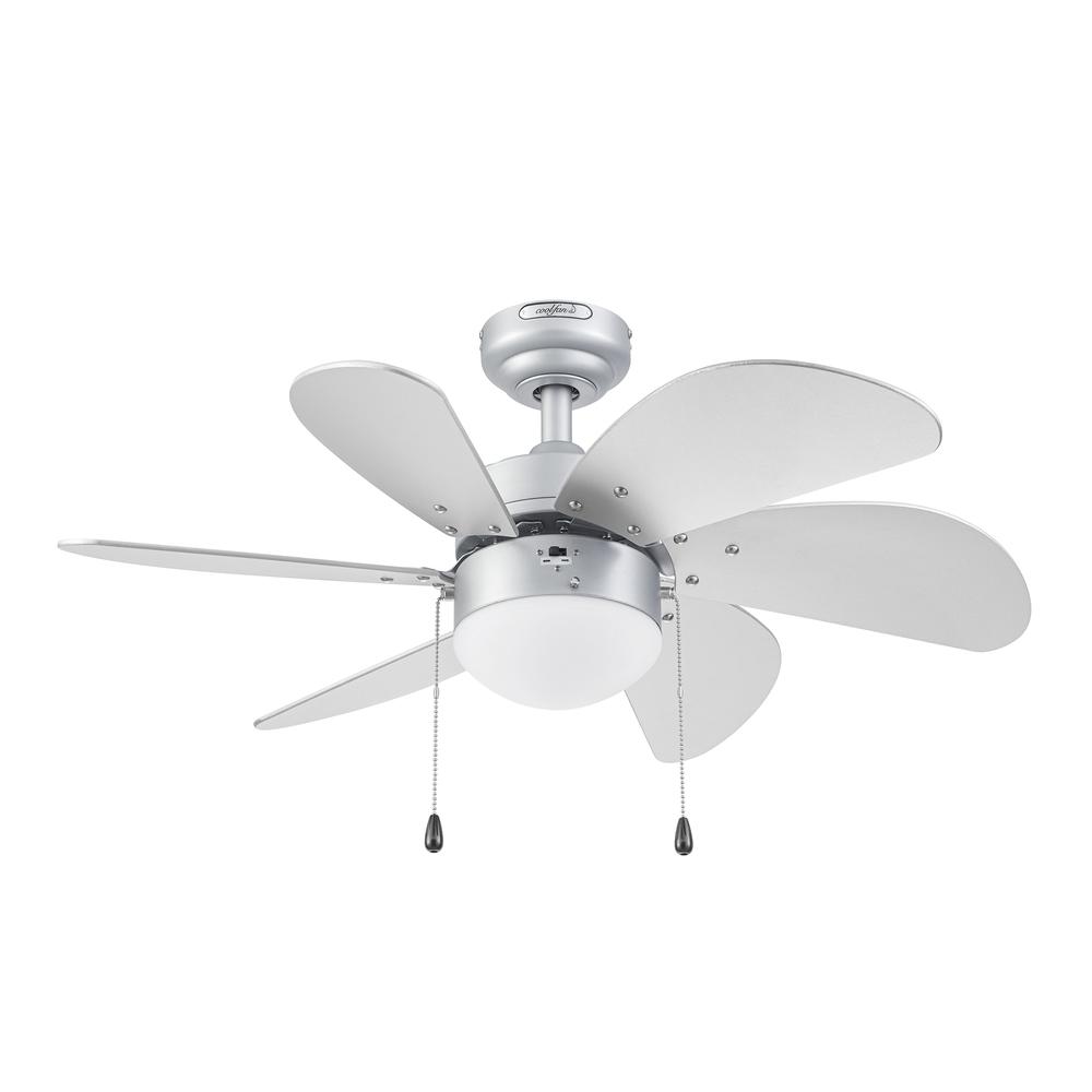 Ventilador Coolfan 45502 color Plata de Techo Tramontana 30 ''