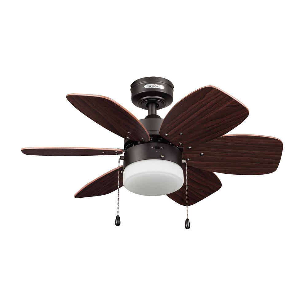 Foto 1 | Ventilador Coolfan 48503 color Marrón de Techo Lombardo 30 '' Bronce