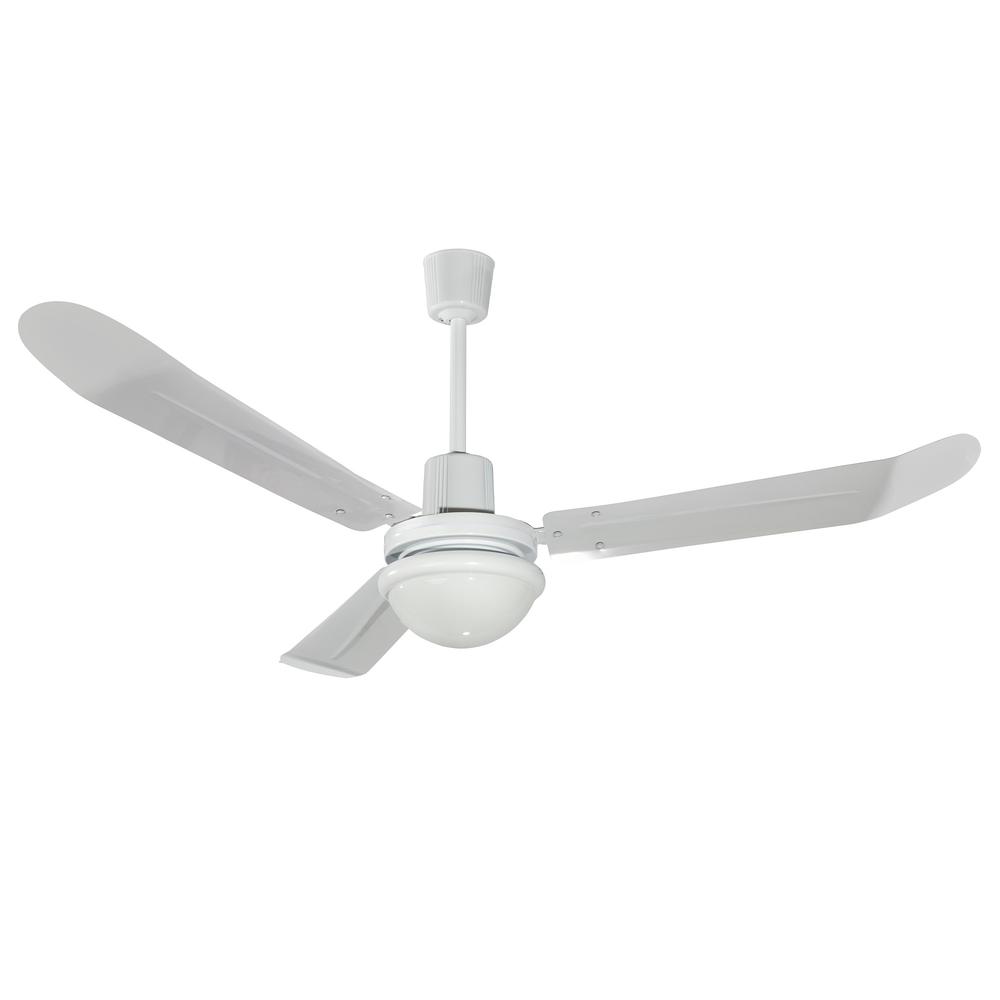 Ventilador Coolfan 33400 color Blanco de Techo Tormenta con Luz 56 ''