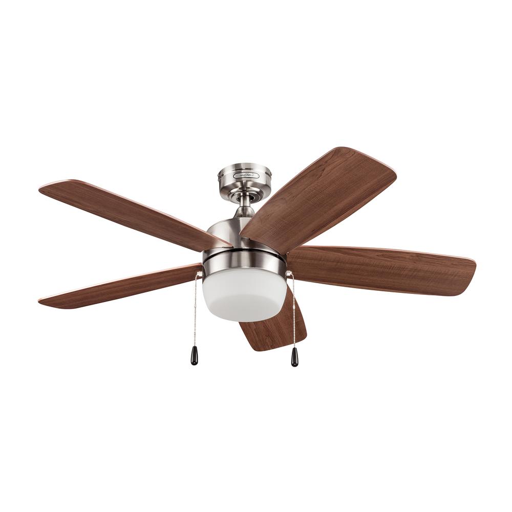 Foto 2 pulgar | Ventilador Coolfan 48402 color Plata de Techo Lugo LED 44 '' Níquel Cepillado