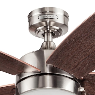 Foto 3 | Ventilador Coolfan 48402 color Plata de Techo Lugo LED 44 '' Níquel Cepillado