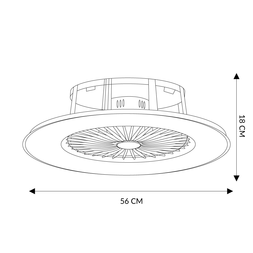 Foto 4 pulgar | Ventilador de Techo Mil Luces con Control Remoto 6 Velocidades.