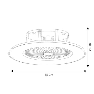 Foto 3 | Ventilador de Techo Mil Luces con Control Remoto 6 Velocidades.
