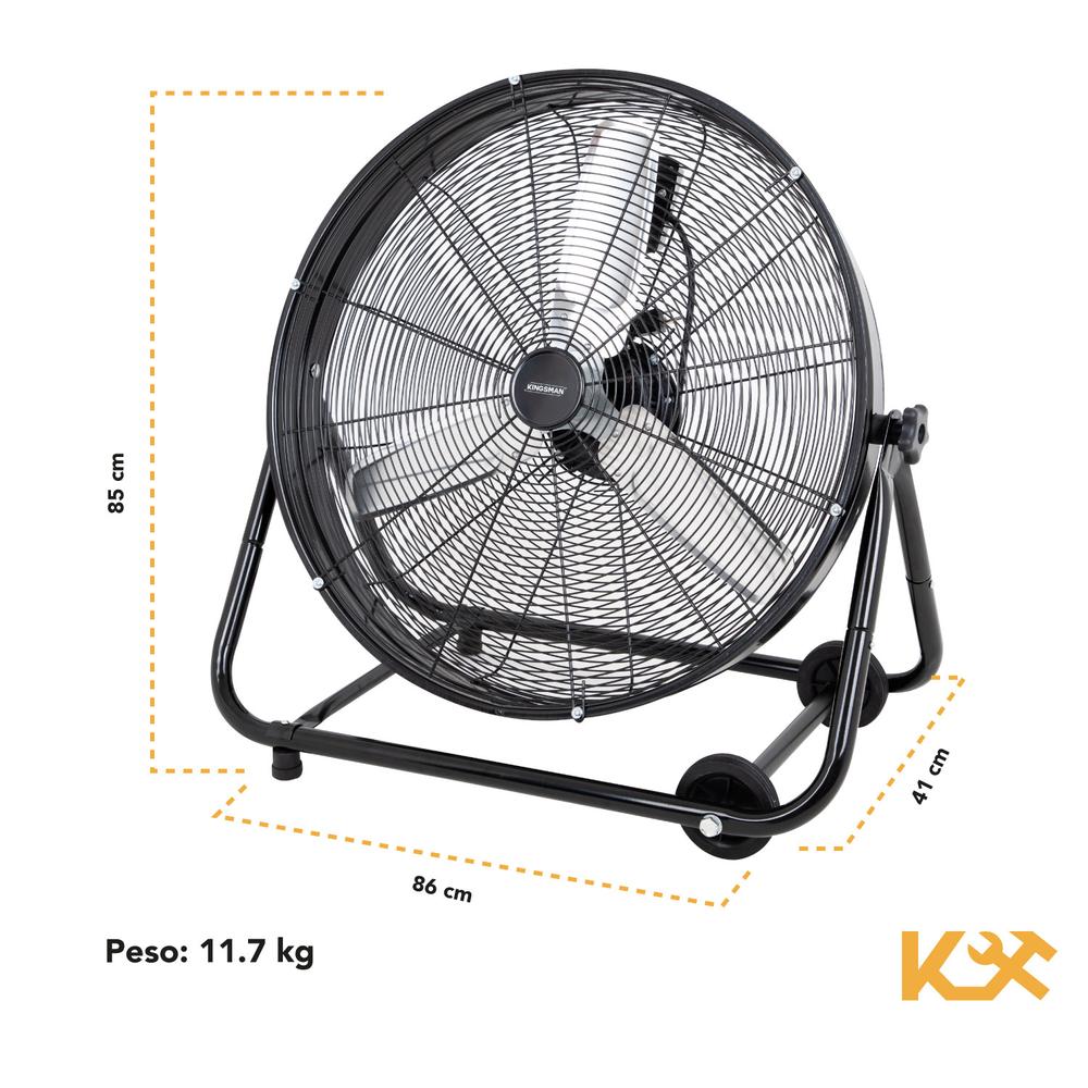 Foto 8 pulgar | Ventilador de Piso Kingsman 30" Aluminio color Negro