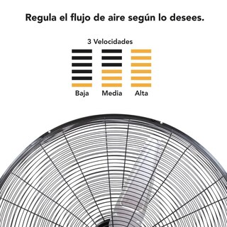 Foto 4 | Ventilador de Pared Kingsman Industrial 26" Aluminio Negro