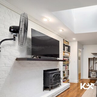 Foto 7 | Ventilador De Pared Industrial 30 Pulgadas Aluminio Kingsman