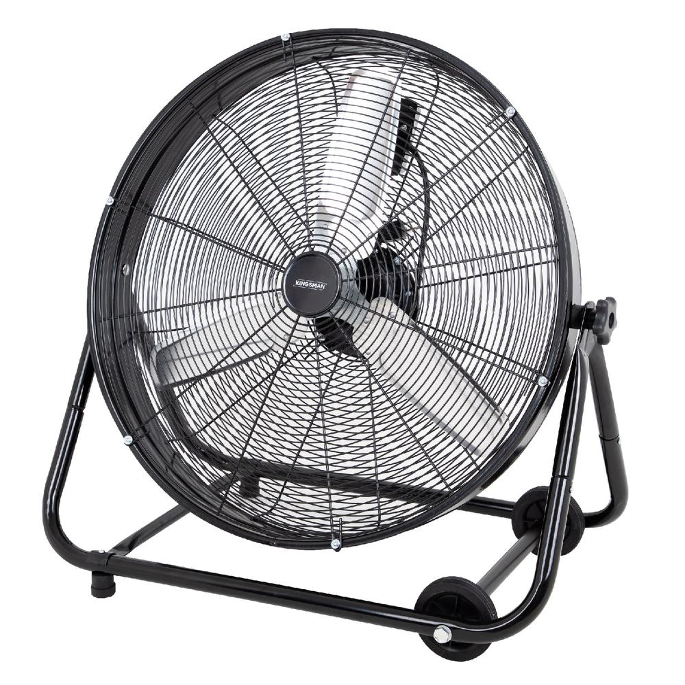 Foto 1 | Ventilador de Piso Kingsman Industrial 24" Aluminio Negro