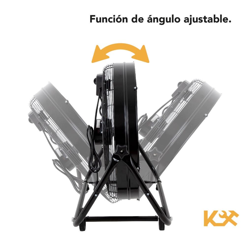 Foto 7 pulgar | Ventilador de Piso Kingsman Industrial 24" Aluminio Negro
