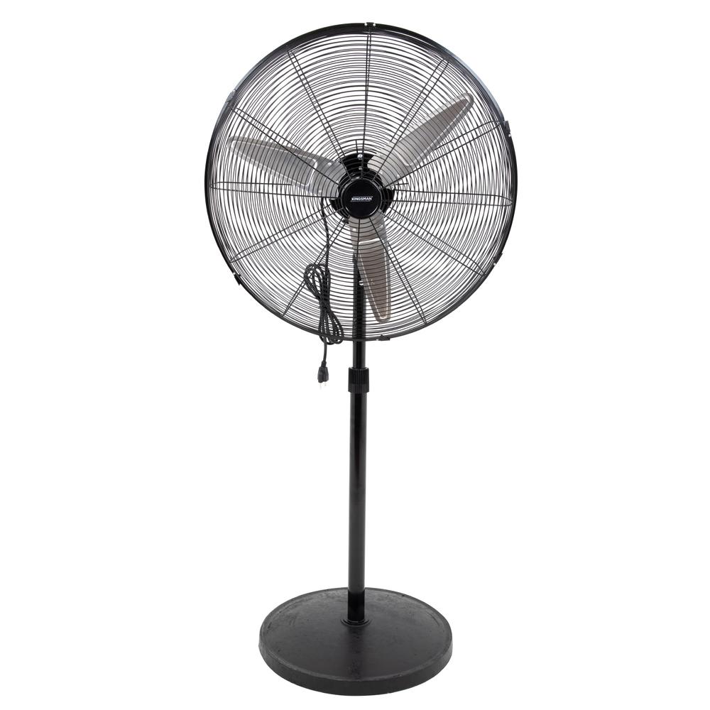 Ventilador de Pie Kingsman Industrial 30" color Negro