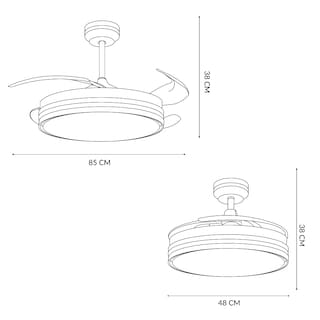 Foto 6 | Ventilador de Techo Mil Luces Tromba 72 W CCT