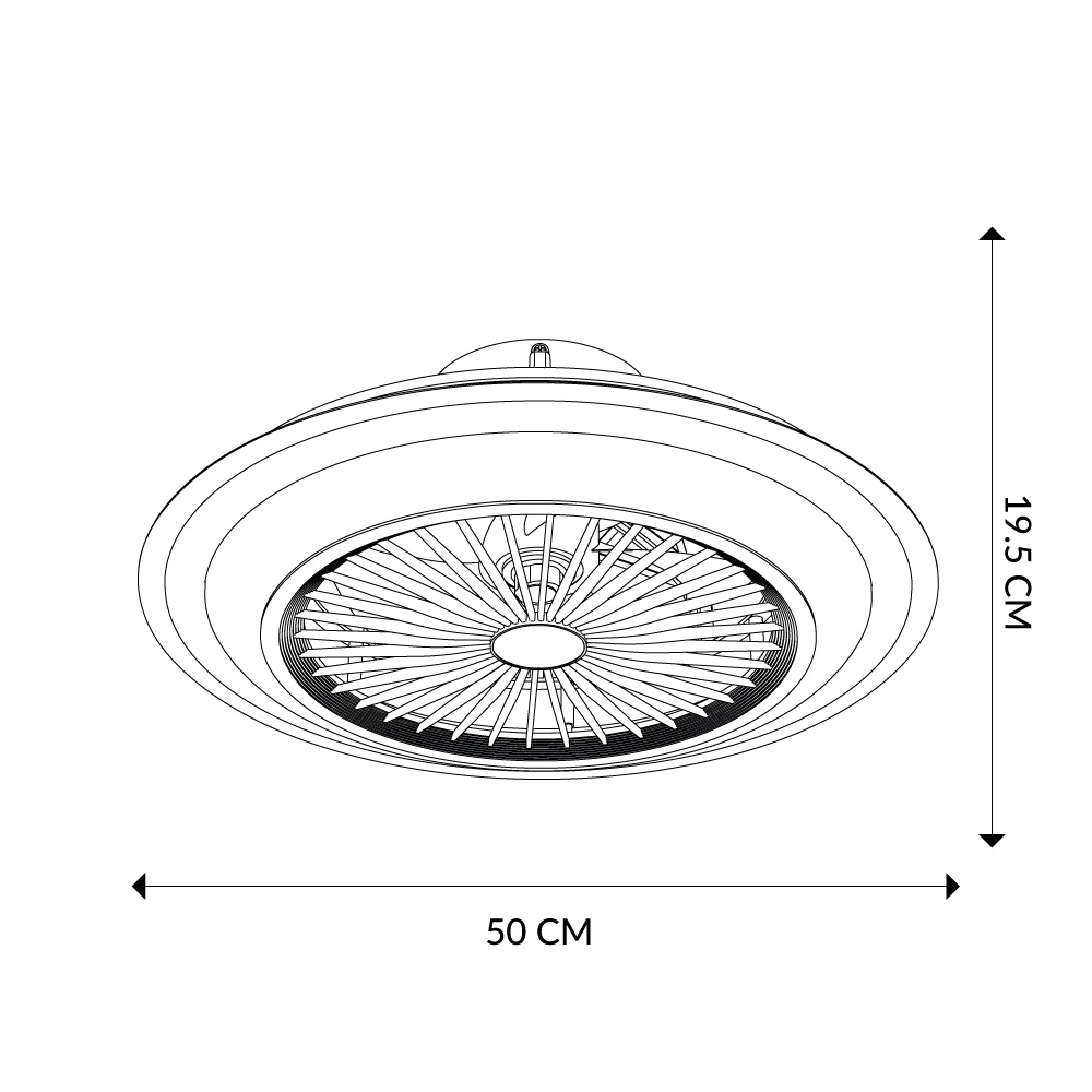 Foto 7 | Ventilador de Techo Mil Luces Brisa 3 Velocidades