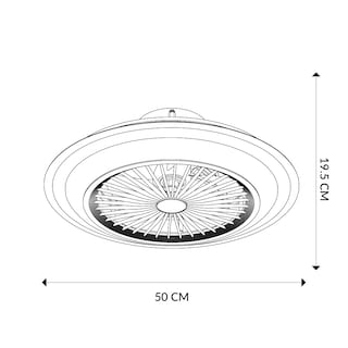 Foto 7 | Ventilador de Techo Mil Luces Brisa 3 Velocidades