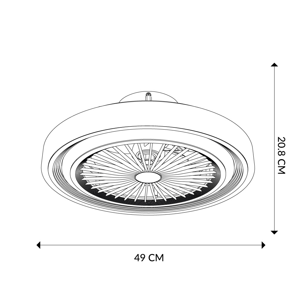 Foto 7 | Ventilador de Techo Mil Luces Galerna con Control Remoto