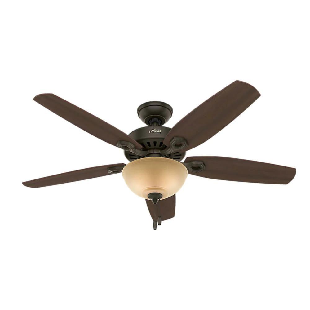 Ventilador de Techo Hunter 53091 52in Builder Deluxe-new color Marrón