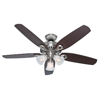 Foto 1 | Ventilador de Techo Hunter 53237 Builder Plus-brushd Nickel 52''