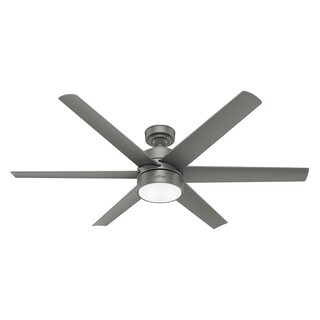 Foto 1 | Ventilador de Techo Hunter 59629 Solaria Matte Silver 72''