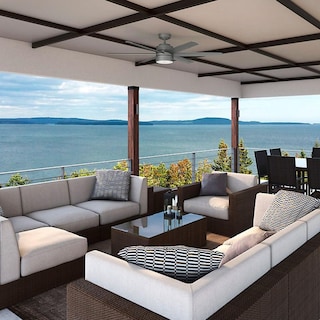 Foto 7 | Ventilador de Techo Hunter 59625 Solaria Matte Silver 60''