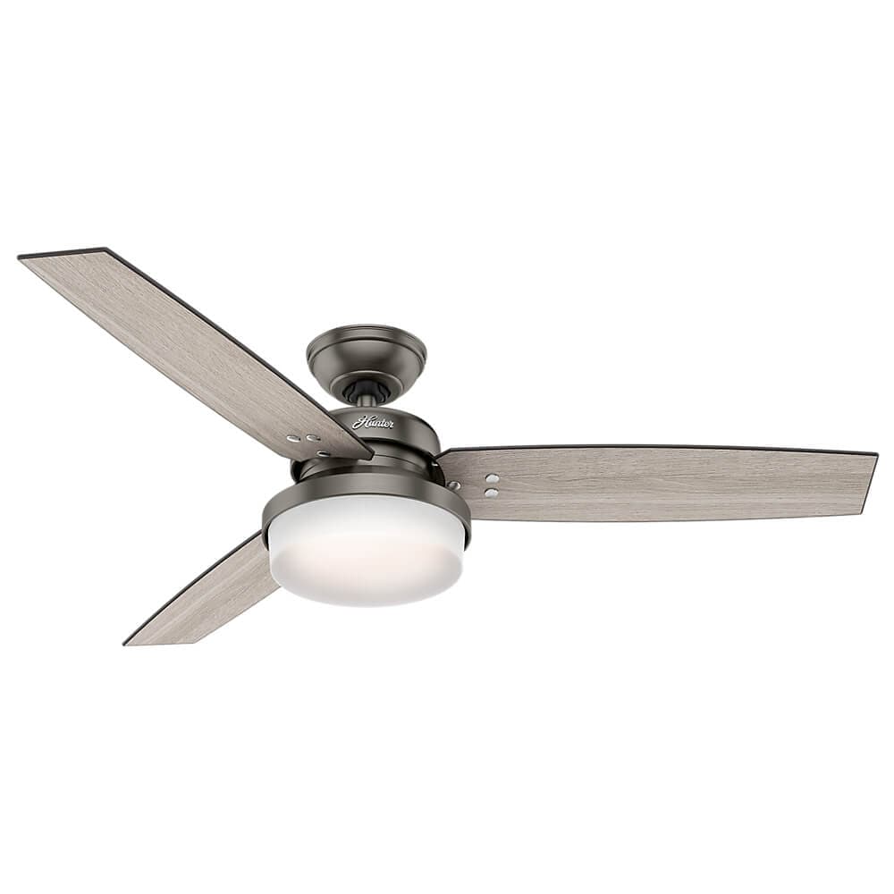 Ventilador de Techo Hunter 59211 color Gris con Luz 52 Pulgadas $5,699