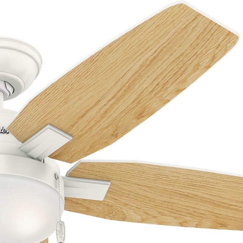 Foto 3 | Ventilador de Techo Hunter 59215 color Blanco con Luz Led 46 Pulgadas