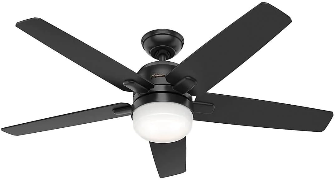 Ventilador de Techo Hunter 50476 color Negro 52'' 5 Aspas