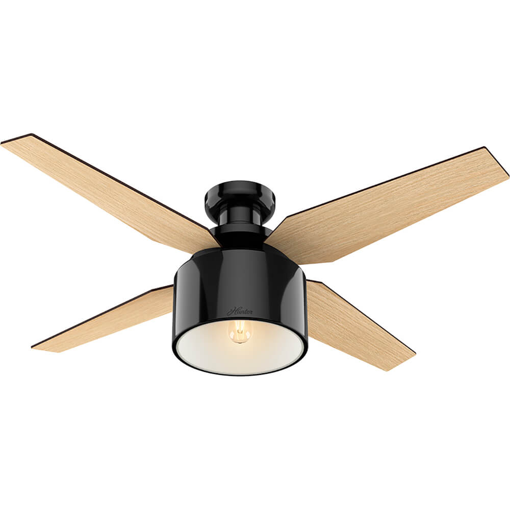 Ventilador de Techo Cranbrook Negro con Luz 52"