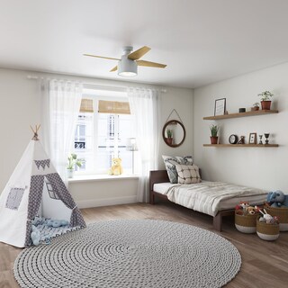 Foto 4 | Ventilador de Techo Cranbrook Negro con Luz 52"