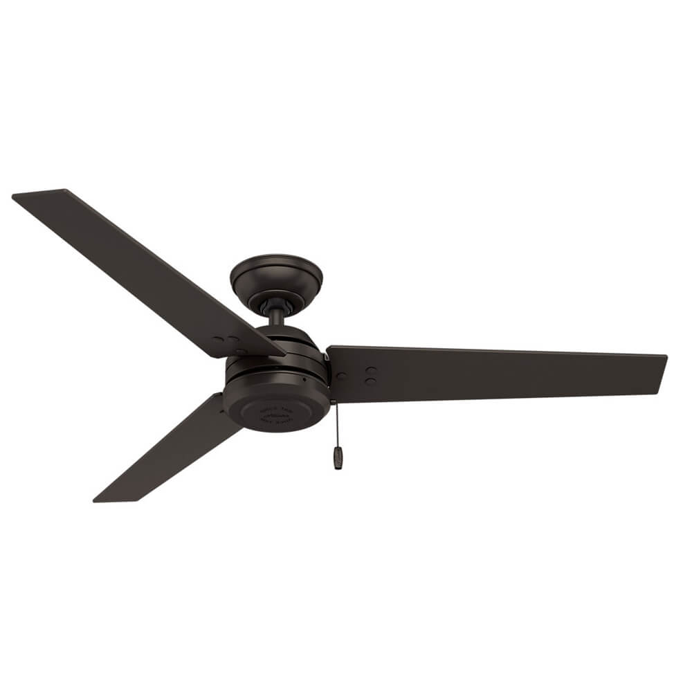 Ventilador de Techo Hunter 59261 color Negro Cassius 52 Pulgadas