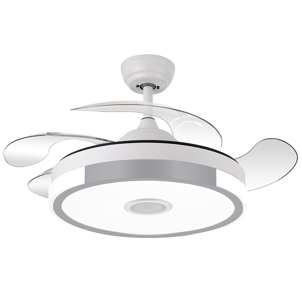 Foto 1 | Ventilador de Techo Remolino Gris Bluetooth