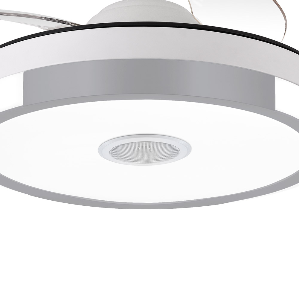 Foto 5 | Ventilador de Techo Remolino Gris Bluetooth