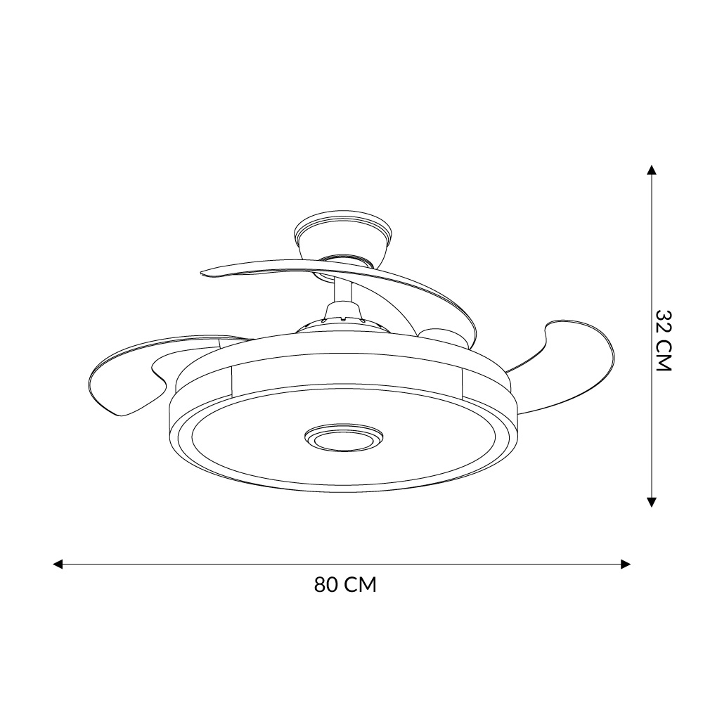 Foto 7 | Ventilador de Techo Remolino Gris Bluetooth